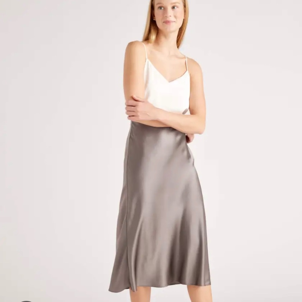 Quince Gray A-Line Skirt